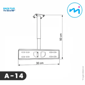 A-14 _ Rack Fijo empotrado al techo – B