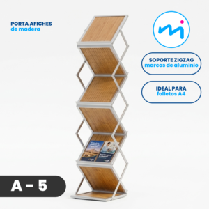 A-5 l Porta afiches de madera – C