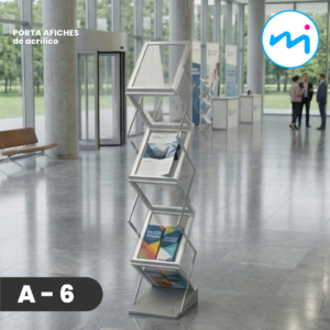 Porta afiche de acrilico