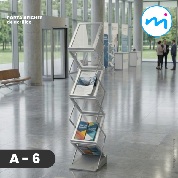 A-6 l Porta afiches de acrílico – A