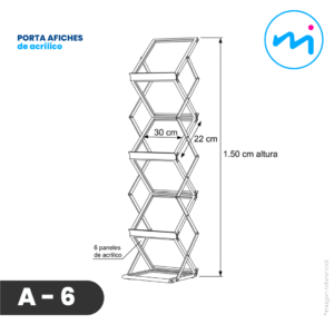 A-6 l Porta afiches de acrílico – B