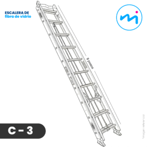C-3 l Escalera de fibra de vidrio – B
