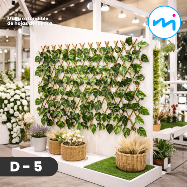 D-5 Malla extendible de hojas de hiedra-A