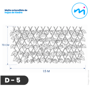 D-5 Malla extendible de hojas de hiedra-B