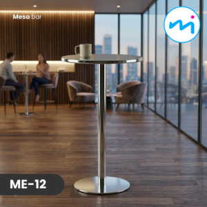 Mesa bar de aluminio