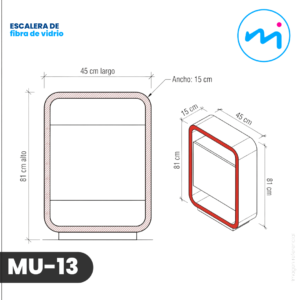 MU-13 _ COUNTER PUBLICITARIO ROJO – C