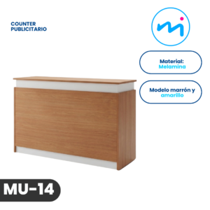 MU-14_COUNTER PUBLICITARIO MARRON – B