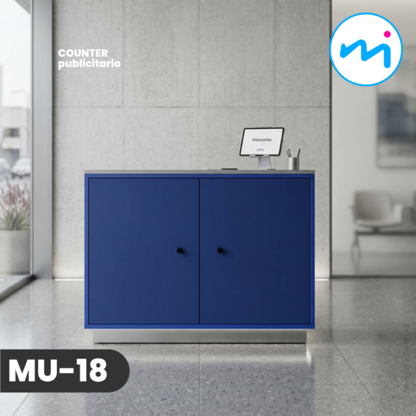 MU-18_COUNTER PUBLICITARIO AZUL – A