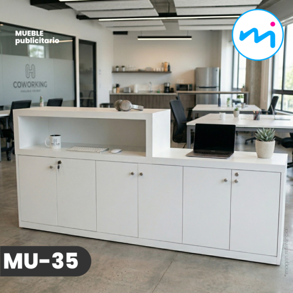 MU-34_MUEBLE PUBLICITARIO BLANCO- A