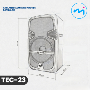TEC-23_PARLANTE AMPLIFICADOR BATBLACK -C